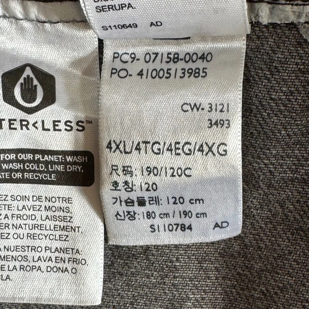 Levis Mens 4XL Distressed Trucker Jacket Washed Black Denim 07158-0040 Oversized